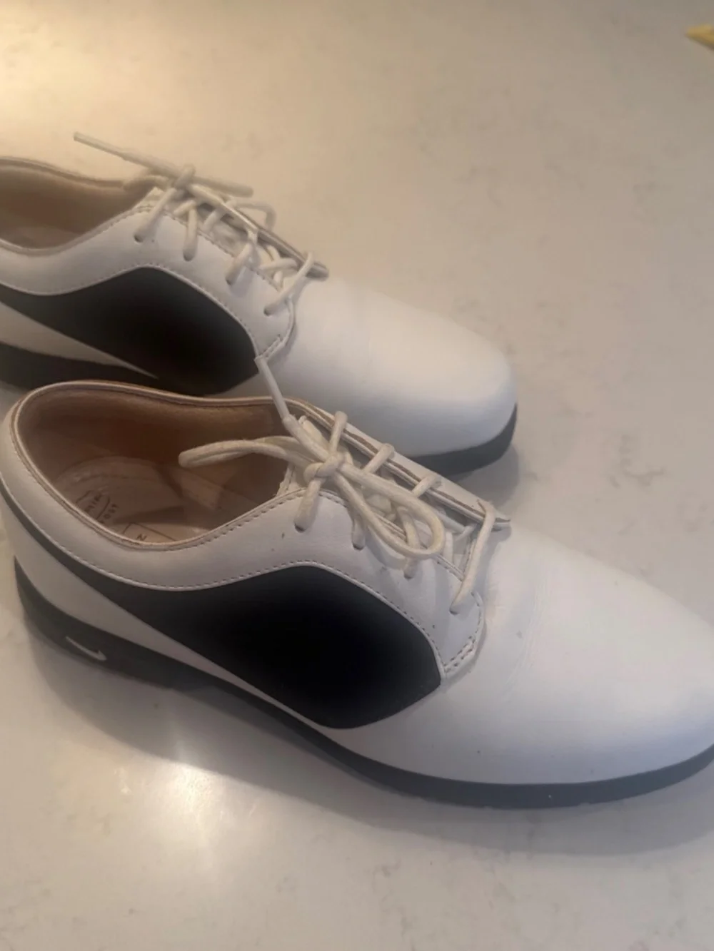 Nike Air Comfort Women's Golf Shoes VERDANA  White Black 7.5